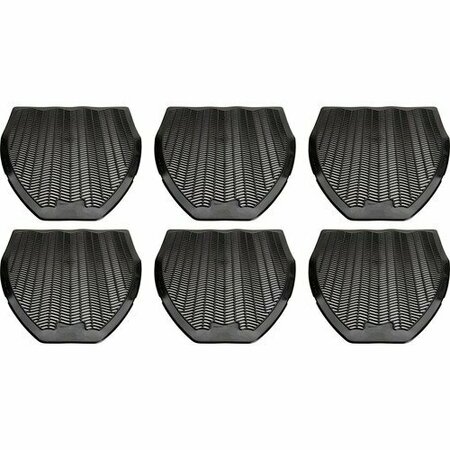 BSC PREFERRED Genuine Joe Deodorizing Urinal Mat, Black, 6PK GJO58330CT